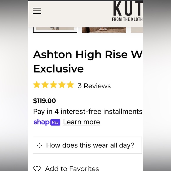 KUT Ashton High Rise Wide Leg Barrel Jeans - Picture 8 of 11